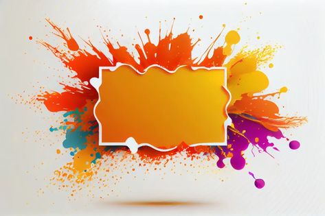 Free Happy Holi Banner with Colorful Splash Holi Banner Background, Holi Poster Background, Holi Banner Design, Holi Logo, Holi Frame, Holi Poster Design, Happy Holi Banner, Holi Banner, Holi Design