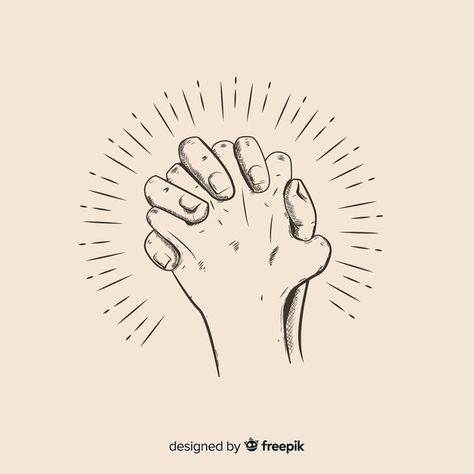 Hand drawn praying hands illustration Free Vector | Free Vector #Freepik #vector #freebackground #freehand #freehands #freehand-drawn Praying Hands Aesthetic, Hand Praying, Praying Art, Praying Drawing, Prayer Illustration, Praying Illustration, Pray Illustration, Faith Illustration, Drawing Praying Hands