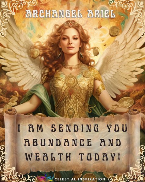 Archangel Ariel, Financial Prayers, Angel Readings, Angel Blessings, Healing Angels, Positive Good Morning Quotes, Angel Cards Reading, Universe Quotes, Amazing Inspirational Quotes