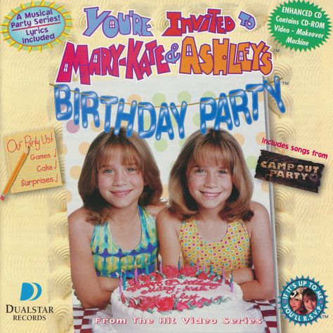 Mary Kate And Ashley, Mary Kate Ashley, Kids' Movies, Twin Birthday, Mary Kate Olsen, You're Invited, Ashley Olsen, Movie Themes, 90s Childhood