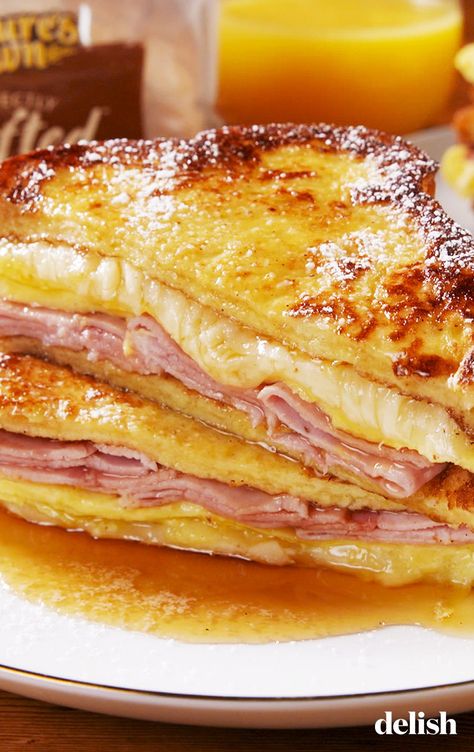 French Toast Recipe Casserole, Recipe With Heavy Cream, Casserole French Toast, Sandwiches Breakfast, French Toast Sandwich, Recipe Casserole, French Toast Casserole Easy, Breakfast Sandwich Recipes, French Toast Breakfast