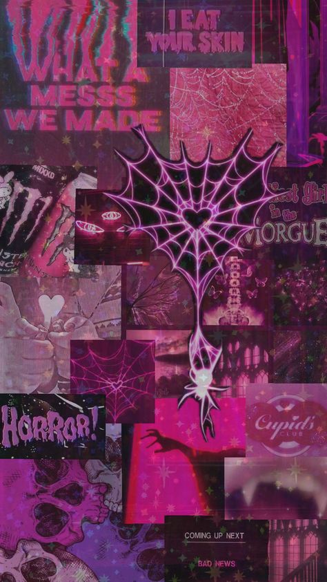 #pink #pinkaesthetic #neonpink #aesthetic #collages Pink Edgy Aesthetic, Pink Scene Aesthetic, Grunge Pink Aesthetic, Goth Pics, Pink Grunge Aesthetic, Aesthetic Collages, Pink Goth, Scene Aesthetic, Pink Grunge