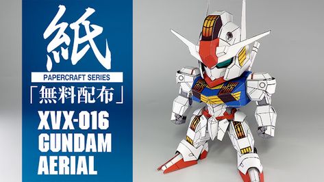 The Gundam series is a worldwide anime series, many people enjoy the series from almost all walks of life.Mobile Suit Gundam is a series that started in the 1970s and managed to make history with the Best Mecha genre Anime.Apart from selling assembled plastic models (known as Gunpla), the series has a very deep story.The new entry in the Mobile Suit Gundam series is the Witch from Mercury series which tells about the US era (AD Stella), where many companies have entered extraterrestrial civiliza Aerial Gundam, Gundam Papercraft, Gundam Aerial, Origami Templates, The Witch From Mercury, Witch From Mercury, Zeta Gundam, Crafts Origami, Paper Craft Videos