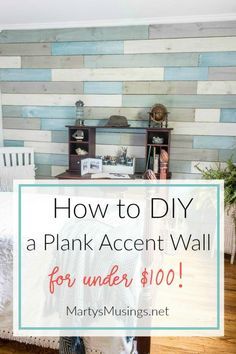 Diy Accent Wall Ideas Living Room, Accent Wall Coastal, Coastal Accent Wall, Coastal Shiplap, Pallet Wall Bathroom, Diy Plank Wall, Pallet Accent Wall, Shiplap Accent Wall, Wall Planks