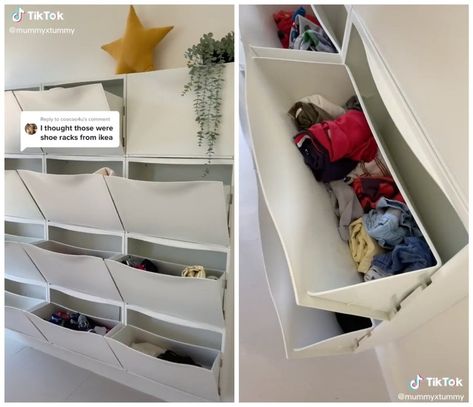 7 IKEA Trones Shoe Cabinet Hacks | Hunker Trones Shoe Cabinet, Cabinet Hacks, Ikea Trones, Ikea Ivar Cabinet, Black Drawer Handles, Ikea Playroom, Storage Ikea, Ideas For Storage, Wooden Countertops