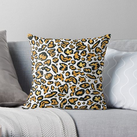 "Cheetah Animal Print Spots Background" Throw Pillow by CreatedProto | Redbubble  Cheetah Animal Print Spots Background  cheetah, cheetah background, cheetah print, cheetah print shirt, cheetah print wallpaper, cheetah print clothes, cheetah print shirt, cheetah print crop top, cheetah print drawing, animal print, animal print cheetah, cheetah pattern, animal print girl clothes, animal print trend, animal print background, animal prints, pattern animal, pattern and design, seamless cheetah patte Throw Pillows Brown, Pillows Brown, Pillows Living Room, Leopard Print Pillows, Animal Print Background, Leopard Pillows, Spotted Animals, Fur Texture, Print Bedroom