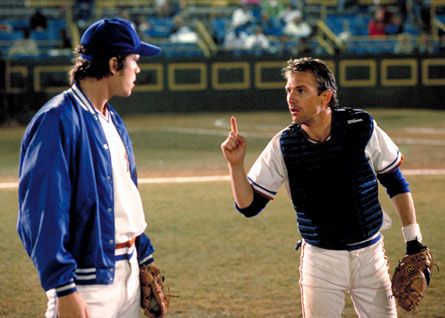 Crash Davis was a fictional character in the film Bull Durham. What most people do not know is there was an actual man named Crash Davis who played for Duke University. Baseball Movies, Bull Durham, Tim Robbins, Sports Movie, All American Girl, Dating Coach, Kevin Costner, Movie Sets, Play Ball