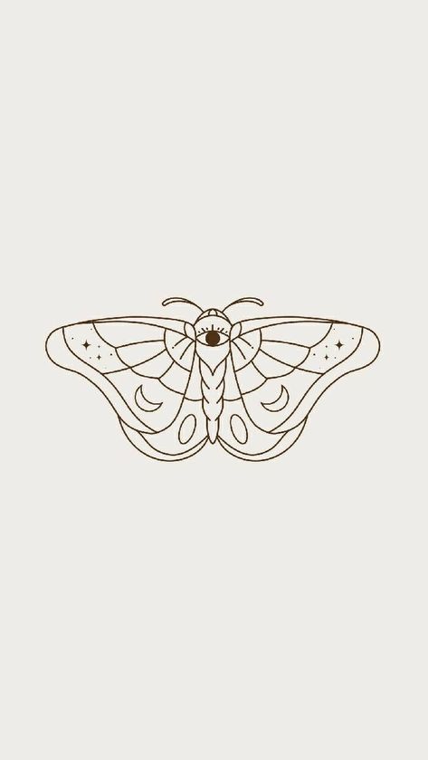 Butterfly Ink Art, Tarot Line Art, Fine Line Moth Tattoo, Moth Outline Tattoo, Linework Tattoo Simple, Moth Line Art, Fine Line Design, Simbols Tattoo, Moth Tattoo Design