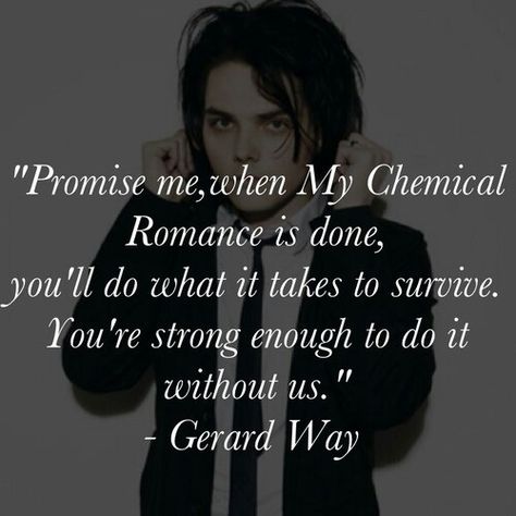 My Chemical romance Gerard Way Quotes, Mcr Quotes, Way Quotes, The Black Parade, Mcr Memes, Band Quotes, Make Some Noise, Emo Trinity, Black Parade