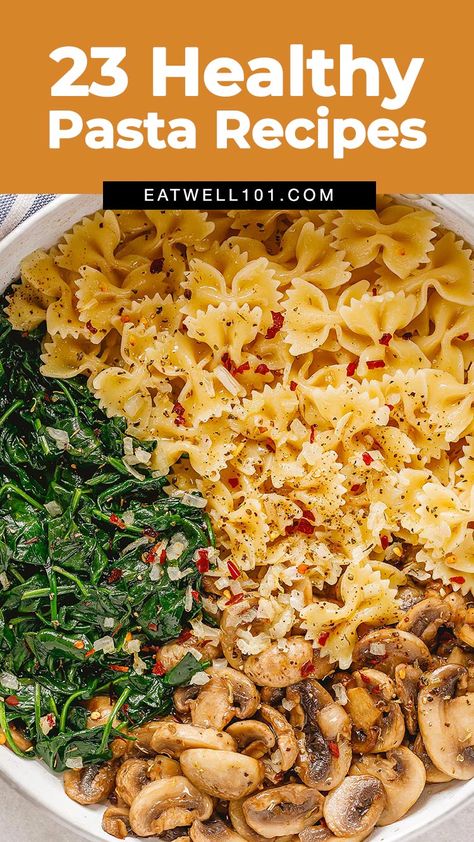 Protein Pasta Recipes, Healthy Pasta Recipe, Easy Healthy Pasta Recipes, Low Calorie Pasta, Pasta Lunch, Healthy Pasta Dishes, Light Pasta, Healthy Chicken Pasta, Ideas For Dinner