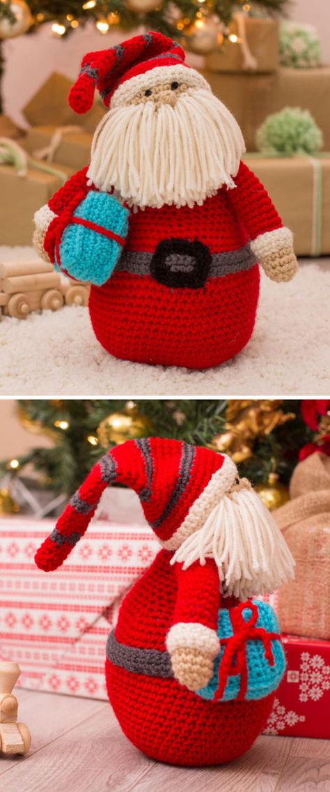 Crochet?Huggable Santa Pillow. Amigurumi Santa, Santa Pillow, Beau Crochet, Crochet Santa, Confection Au Crochet, Crochet Xmas, Crochet Pillow Pattern, Crochet Christmas Decorations, Haken Baby