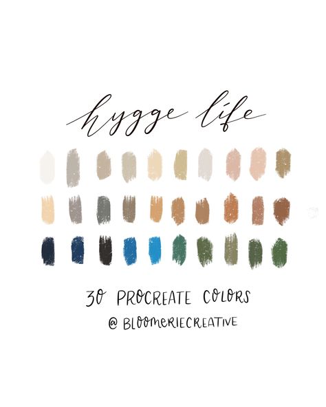 Hygge Colour Palette, Hygge Paint Colors, Hygge Color Palette, Hygge Hobbies, Life Color Palette, Hygge Atmosphere, Hygge Colors, Illustration Palette, Hygge House