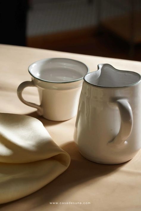 Fine Italian craftmanship makes the perfect vessel for serving whatever suits you. This mug from il Buco Vita is perfect for your sacred morning cup of coffee. #coffeelovers #giftideas #giftguide #morningroutine Italian Mugs, Skin Care Supplies, Air Supply, Mixing Bowls Set, Handmade Table, Oval Platter, Mixing Bowls, Green Accents, Beeswax Candles