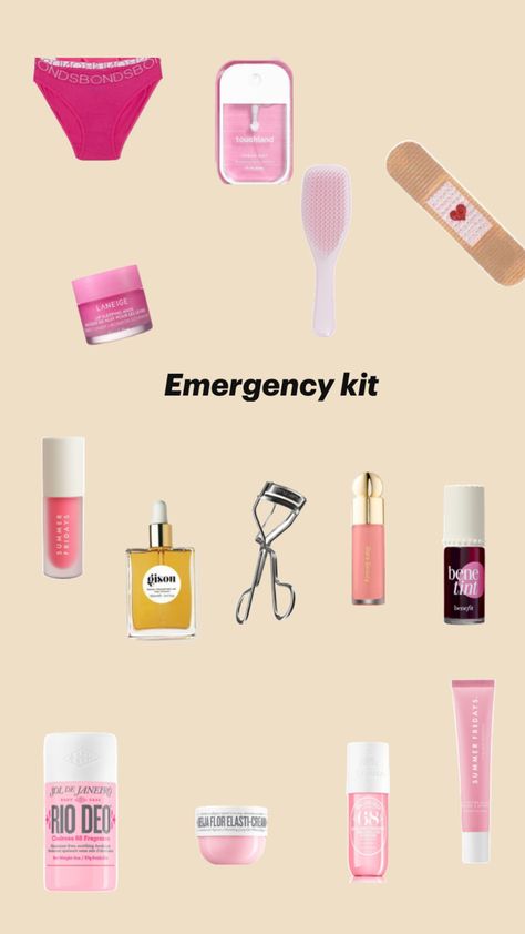 Emergancy kit School Emergency Kit, Preppy Pink, Emergency Kit, Pink