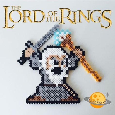 Rave Essentials, Lotr Gandalf, Nerdy Perler Beads, Pixel Beads, Pearl Beads Pattern, 8bit Art, Perler Crafts, Bead Sprite, Hama Beads Patterns