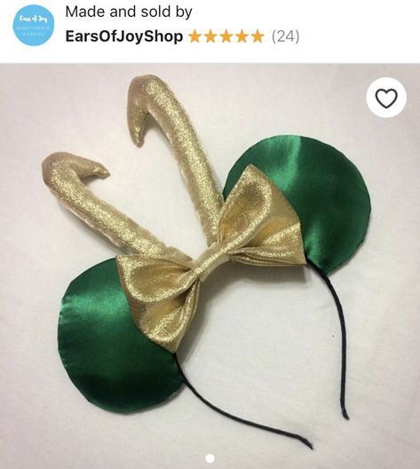 Mickey Headband, Loki Costume, Headband Ideas, Adoptable Oc, Diy Disney Ears, Disneyland Ears, Diy Mickey Ears, Disney Bounds, Gold Horns