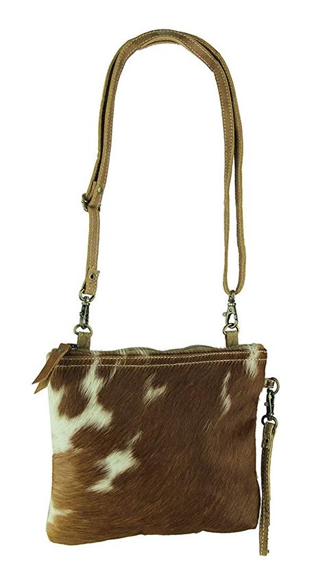 Myra Bag White and Brown Cowhide Shade Bag S-1171 * Find out more about the great product at the image link. (This is an affiliate link) Designer Canvas, Kavu Rope Bag, Cowhide Purse, Soft Leather Tote, Waterproof Tote, Brown Cowhide, Rope Bag, Brown Leather Totes, Clutch Purse Evening