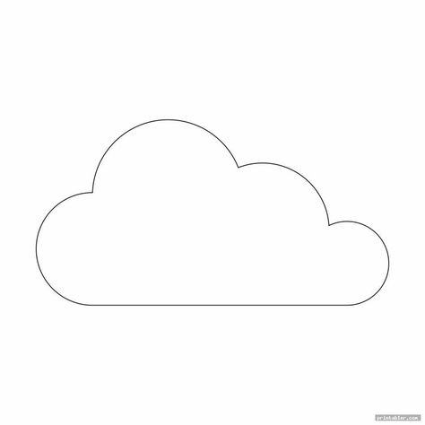 simple large printable cloud template Cloud Template Free Printable, Printable Cloud Template, Draw Clouds, Cloud Outline, Cloud Template, Cloud Shape, Shape Templates, Drawing Stencils, Printable Images