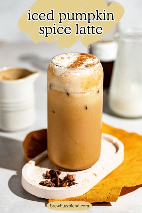 It can be PSL season year-round with this delicious copycat iced pumpkin spice latte.  Break your coffee shop addiction with this homemade recipe! Iced Pumpkin Spice Latte Starbucks, Pumpkin Spice Latte Starbucks, Best Punch Recipe, Copycat Drink Recipes, Copycat Starbucks Drinks, Iced Pumpkin Spice Latte, Healthy Vegan Dinner Recipes, Starbucks Pumpkin Spice Latte, Fresh Fruit Smoothies