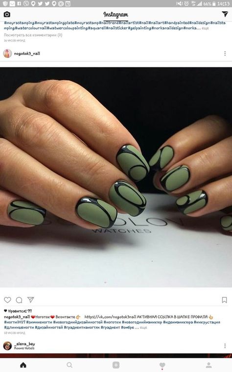 Short matte army green with high gloss black designed nails Army Green Acrylic Nails, Army Green Nails, Green Toe Nails, Matte Green Nails, Army Nails, Designed Nails, Dark Pink Nails, Dark Green Nails, Green Acrylic Nails