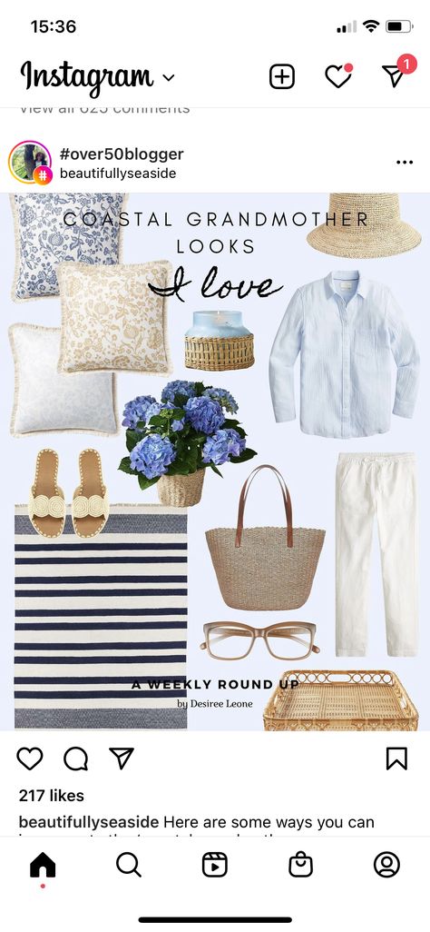 Coastal Grandma House, Coastal Gramma, Grandmother Outfit, Coastal Grandma Style, Costal Bedroom, Grandmother Style, Create Capsule Wardrobe, Grandma House, Coastal Grandmother Aesthetic