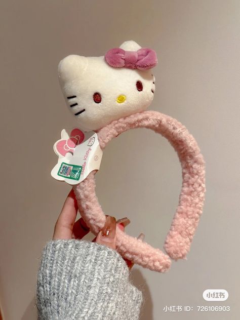 Kuromi Clothes, Fairy Headband, Korean Jewelry, Baby Pink Aesthetic, Hello Kit, Hair Accessories Clips, Cute Headbands, Hello Kitty Items, Pink Girly Things