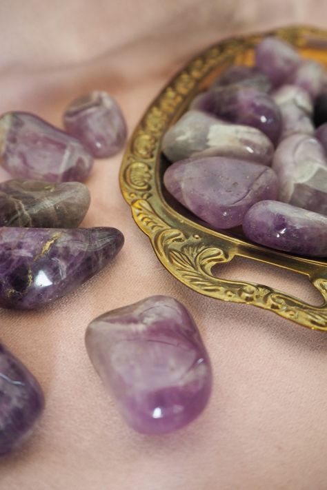 Amethyst Tumbled, Spiritual Stuff, Protection Crystals, Tumbled Stones, The Stone, Amethyst Crystal, Tumbling, Finland, Selling On Etsy