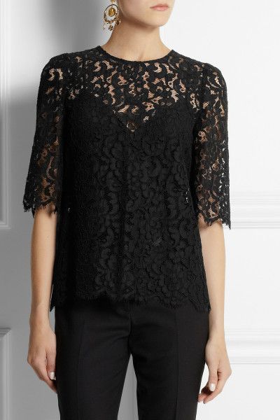 Dolce & Gabbana Lace Top Peplum Lace, Black Heritage, Gucci Clutch, Rossi Shoes, Evening Tops, Multicolor Dress, Women's Wardrobe, Gianvito Rossi, Net A Porter