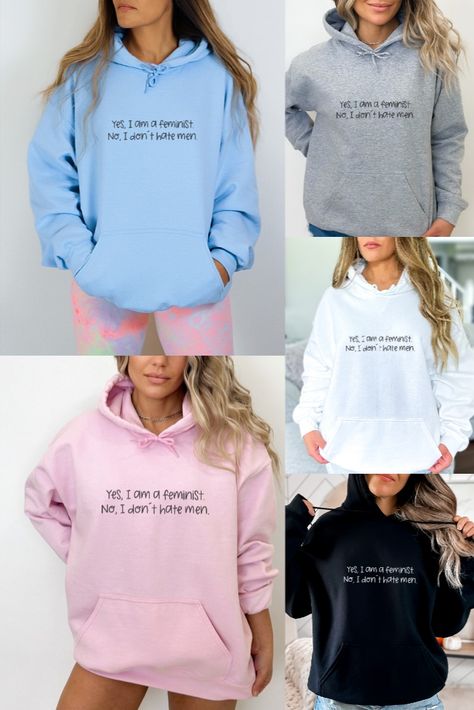 Feminist clothing, ladies gift, gift for a feminist, support women, aesthetic, women minimal print hoodie, self love sweatshirt, inspirational clothing, grl pwr, girl power, feminism inspo, feminism slogan, pro feminism, good vibes only, feminism quote, vintage, retro, women power, strong women, gift for best friend, feminist gift, aesthetic clothing, y2k clothes, 90s style, vsco girl, aesthetic girl Feminism Slogan, I Am A Feminist, Feminist Clothing, Feminist Hoodie, Inspirational Clothing, Feminism Quotes, Clothing Y2k, Gift Aesthetic, Feminist Clothes