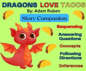 Boom Cards - Dragons Love Tacos- Story Companion Dragons Love Tacos, Vocabulary Games, Answering Questions, Following Directions, Dragon Games, Basic Concepts, English Language Arts, Boom Cards, Great Stories