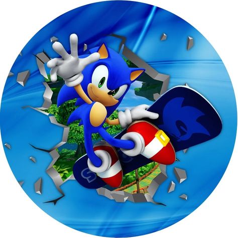 Painel 3d Festa Redondo 1,50 Malha Sublimado Super Sonic | Mercado Livre Avengers Cake Topper, Sonic Birthday Cake, Baby Food Jar Crafts, Sonic Birthday Parties, Sonic Party, Spiderman Birthday Party, Sonic Birthday, Paper Craft Videos, Super Sonic