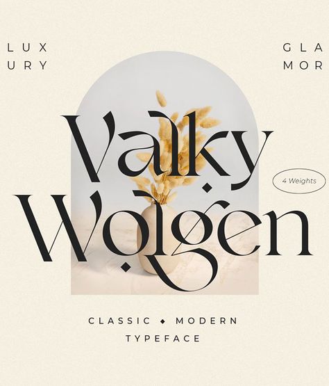 Created By Divine Works® - Valky typeface perfect for editorial projects, Logo design, Clothing Branding, product packaging, magazine headers, or simply as a stylish... The post Valky Classic Modern Typeface appeared first on Divine Works. Classical Typography, Logo Design Clothing, Inspiration Typographie, 달력 디자인, Modern Typeface, Desain Editorial, 타이포그래피 포스터 디자인, Aesthetic Fonts, Font Inspiration