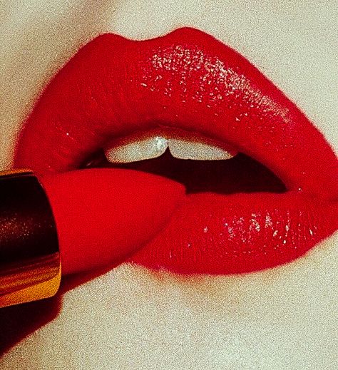 Red Lipstick Aesthetic, Lipstick Aesthetic, Bright Red Lipstick, Glitter Face, Feeling Hot, Fiery Red, Red Lipstick, Red Aesthetic, Red Hot