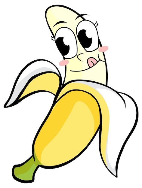 Banana Drawing, Banana Cartoon, Cartoon Banana, Business Icons Vector, Cartoon Drawing, Psd Icon, Happy Face, Vector Photo, Cartoon Drawings