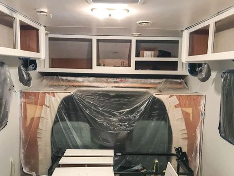 Class A Motorhome Remodel, Paint Rv Walls, Painting Paneling, Rv Carpet, Carpet Ceiling, Paint Rv, Motorhome Remodel, Rv Interior Remodel, Camper Renovation