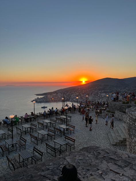 #travel through the #beautiful #albania #saranda #kalajaelekursit #nature Saranda Albania Night, Saranda Albania Beach, Albania Saranda, Saranda Albania, Scratchboard Art, Beach At Night, Summer 24, European Summer, Albania