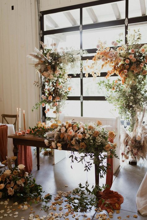 Orange Sweetheart Table, Grooms Table, Wedding October, Orange Theme, Sweetheart Table Decor, May Weddings, 2024 Wedding, Brunch Wedding, October Wedding