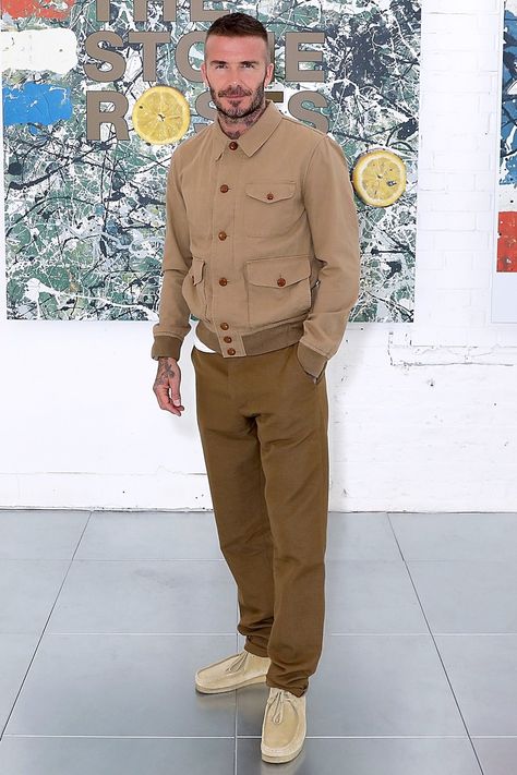 TThe 10 Best-Dressed Men of the Week Clarks Wallabees Men Outfit Mens Fashion, Wallabees Outfit Men, David Beckham Fashion, Clarks Outfit, Clarks Wallabees Outfit, David Beckham Outfit, Clarks Wallabees Men, Wallabees Outfit, 1950s Jacket Mens