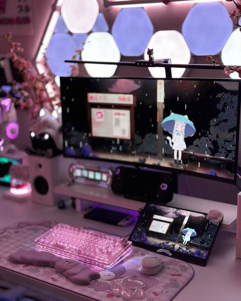 happy thursday💜✨ weekend is soon upon us, do you have any plans? i’ll be staying inside and playing some Lego Fortnite🪷 🗝️ follow me for more content on desk organizing aesthetic | gaming setup room inspo | rgb desk setup inspiration | sakura cherry blossom | cinnamoroll | minecraft | star wars ₊˚⊹♡❀˖°𐙚✿𑁍 #msi #msigaming #gamingmonitor #gaming #deskdecor #deskinspiration #kawaii #fyp #desksetup #technisport #deskessentials #deskgoals #deskgram #deskinspo #deskaesthetic #cozydecor #Gaming... Cinnamoroll Minecraft, Gaming Setup Room, Aesthetic Gaming Setup, Minecraft Star Wars, Organizing Aesthetic, Desk Organizing, Lego Fortnite, Aesthetic Gaming, Setup Inspiration