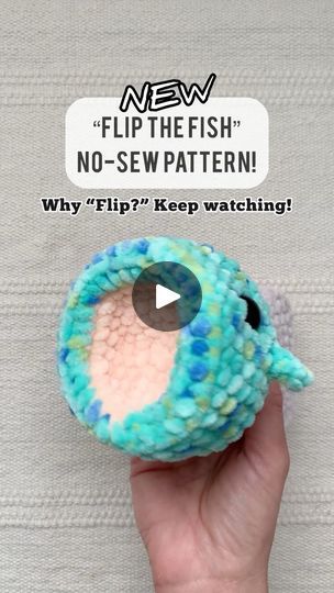 5.2K views · 85 reactions | NEW PATTERN! Flip the Fish - it’s his name and it’s a game! 🙃 This no sew plush pattern takes just 35 minutes to make and is now available in my shop! Would you make this funny fish? 😁 | Theresa's Crochet Shop | The K Club · Runaway (feat. Stephan Sharp, Jacquire King) Crocheted Animals, Funny Fish, Crochet Shop, Plush Pattern, Fishing Humor, No Sew, The Fish, Crochet Animals, Crochet Ideas