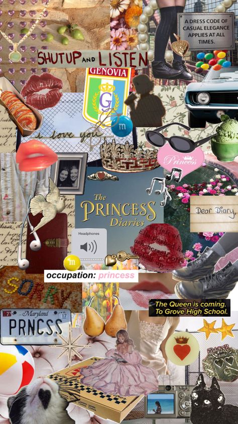 Princess Diaries Collage, Princess Diaries Wallpaper, Collage Wallpaper, Princess Diaries, Collage