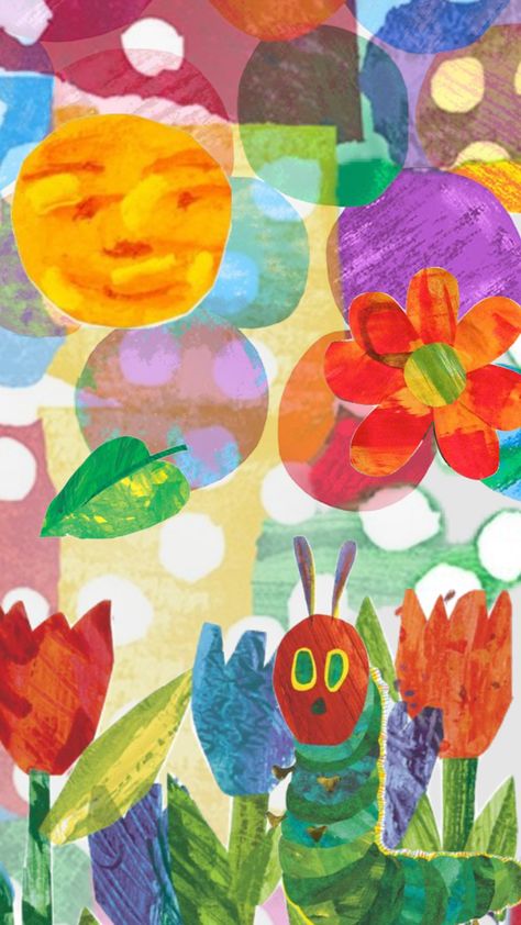 #ericcarle Hungry Caterpillar Wallpaper, Caterpillar Wallpaper, Eric Carle, Very Hungry Caterpillar, Very Hungry, Cute Anime Profile Pictures, Hungry Caterpillar, Anime Profile, Cherry Tree