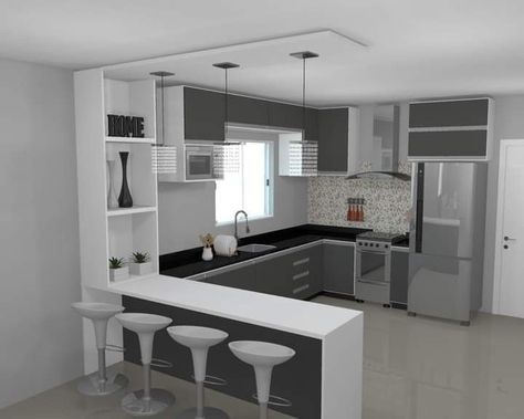 Statue Design, Grey Kitchen Floor, Unique Kitchen Backsplash, Simple Kitchen Design, Kitchen Layout Plans, Kitchen Ideas Dark Cabinets, Kitchen Ideas Dark, Kitchen Cabinets Decor, Kitchen Remodel Inspiration