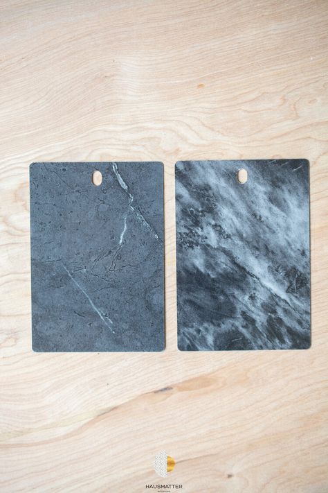 Laminate countertops have totally made a comeback since the 1960s and 70s. — Hausmatter Wilsonart Laminate Countertops, Wilsonart Laminate, Soapstone Countertops, Kitchen Base Cabinets, Laminate Counter, Countertop Options, Grey Countertops, Laminate Countertops, Concrete Countertops