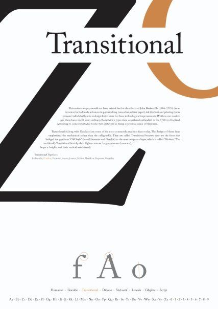 Transitional Type Specimen, Typo Design, Type Posters, Great Design, Design Collection, Typography Poster, Graphic Poster, Lettering Design, Illustrations Posters