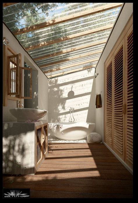 Natural Bathroom Design, Primitive Bathrooms, Outdoor Baths, Outdoor Bathroom Design, Natural Bathroom, Outdoor Bath, Casa Patio, Bathroom Outdoor, Outdoor Bathrooms