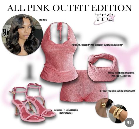 All Pink Outfit, Outfits Black Women, Cute Vacation Outfits, Miami Outfits, Fasion Outfits, All Pink, Stylish Summer Outfits, Vacation Outfit