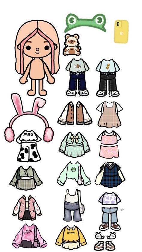 Toca Boca Pictures, Pretty Love Quotes, Princess Paper Dolls Printable, Princess Paper Dolls, Free Printable Paper Dolls, Lukisan Comel, Organizator Grafic, Paper Doll Printable Templates, Paper Clothes