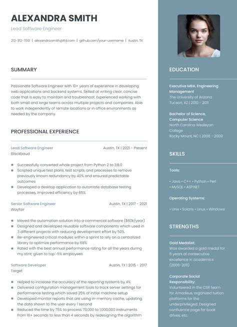 An easy-to-edit resume template for Google Docs. Resignation Letters, Wedding Ceremony Script, Online Resume, Create A Resume, Docs Templates, Student Resume, The University Of Arizona, Life Hacks Websites, University Of Arizona