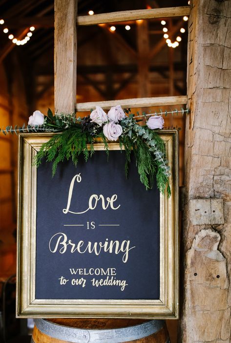 Craft Beer Wedding, Fall Rehearsal Dinners, Love Is Brewing, Rehearsal Dinner Decorations, Beer Wedding, Violet Wedding, Brewery Wedding, February Wedding, Beer Theme